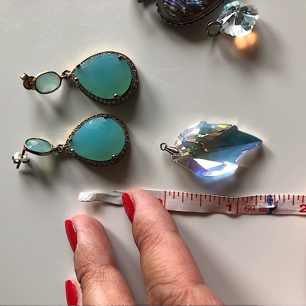 Lot of sterling silver pendants & earrings, EUC! - Picture 5 of 6